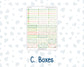 Kit 0256 - Laurel Denise The Scout Planner Small - Weekly Kit - March - Froggy Luck