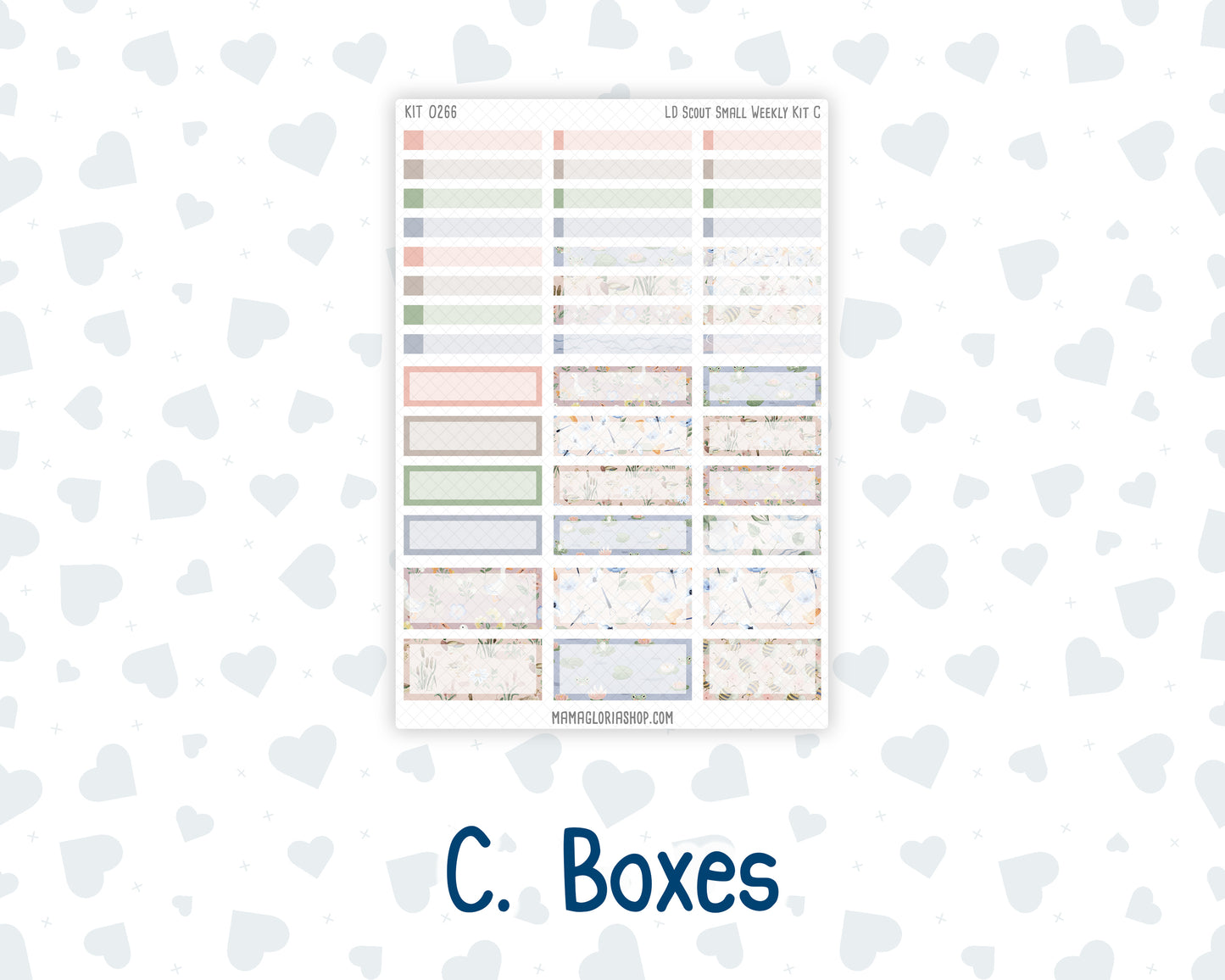 Kit 0266 - Laurel Denise The Scout Planner Small - Weekly Kit - May - Froggy Lake Picnic