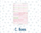 Kit 0253 - Laurel Denise The Scout Planner Small - Weekly Kit - February - Rosy Daydreams