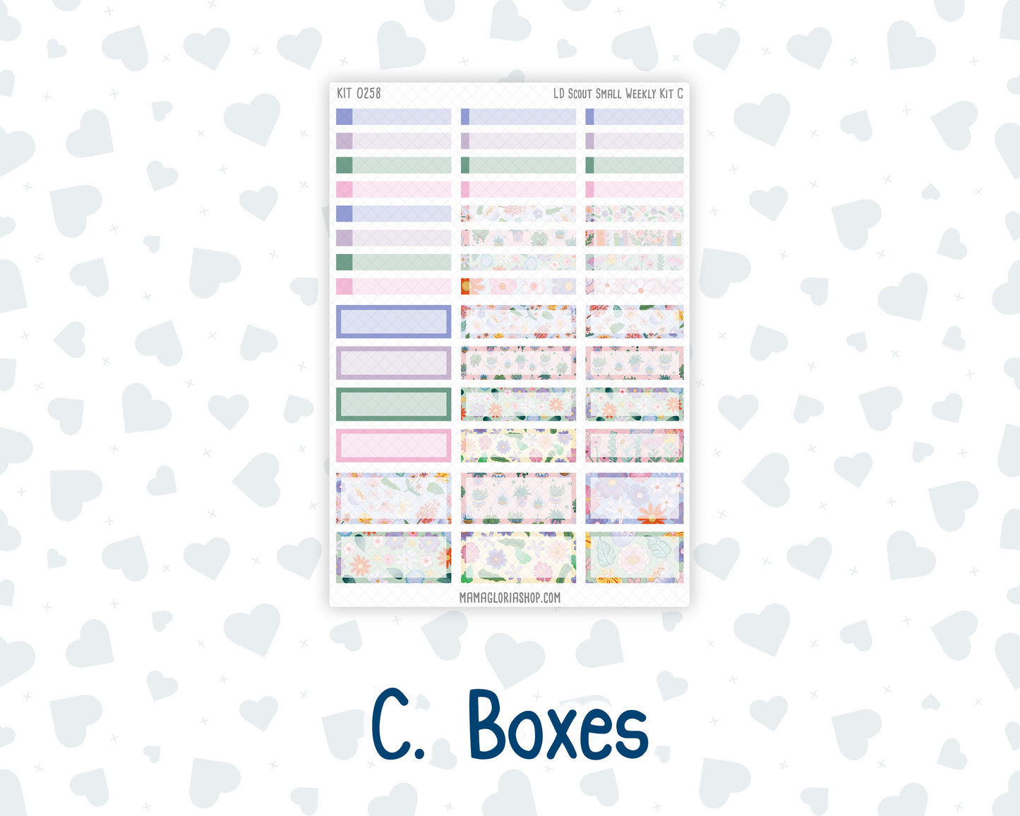 Kit 0258 - Laurel Denise The Scout Planner Small - Weekly Kit - March - Plant Therapy