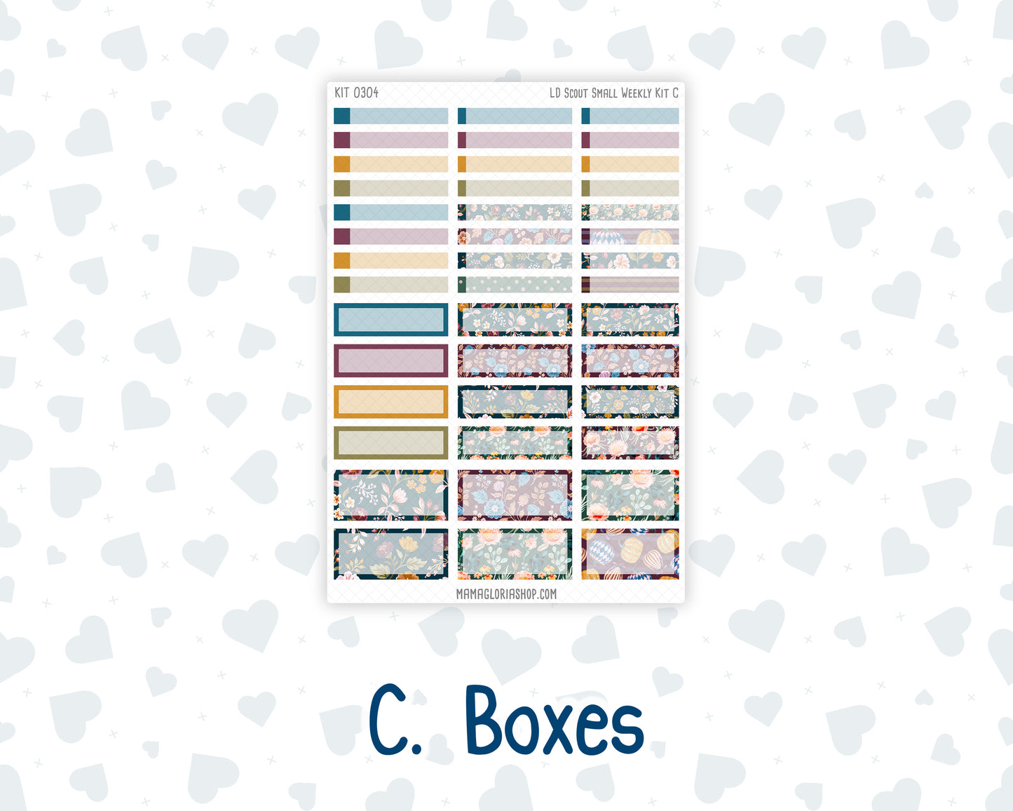 Kit 0304 - Laurel Denise The Scout Planner Small - Weekly Kit - November - Autumn In Bloom