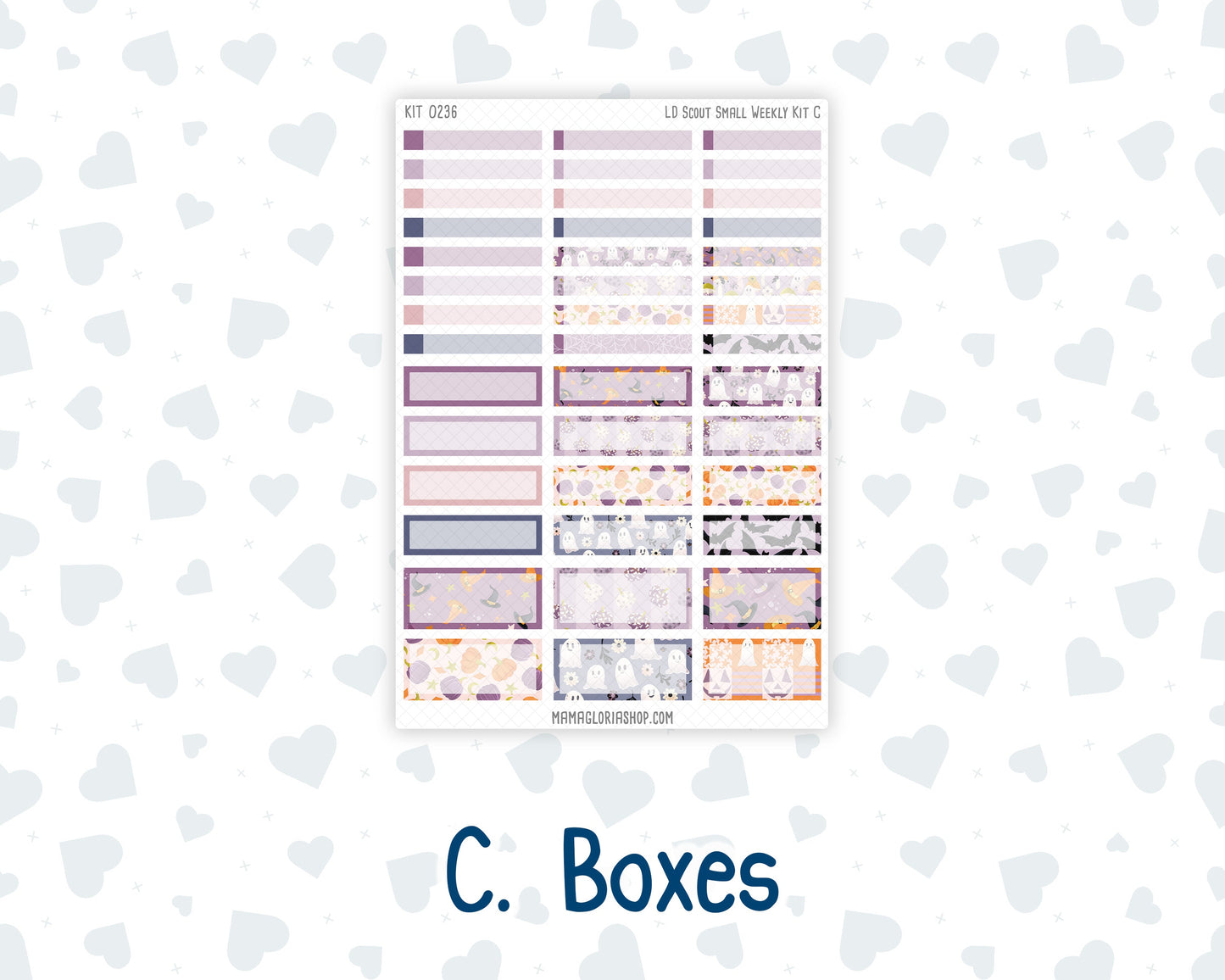 Kit 0236 - Laurel Denise The Scout Planner Small - Weekly Kit - October - Sweet & Spooky