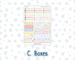 Kit 0269 - Laurel Denise The Scout Planner Small - Weekly Kit - June - Dolce Mare