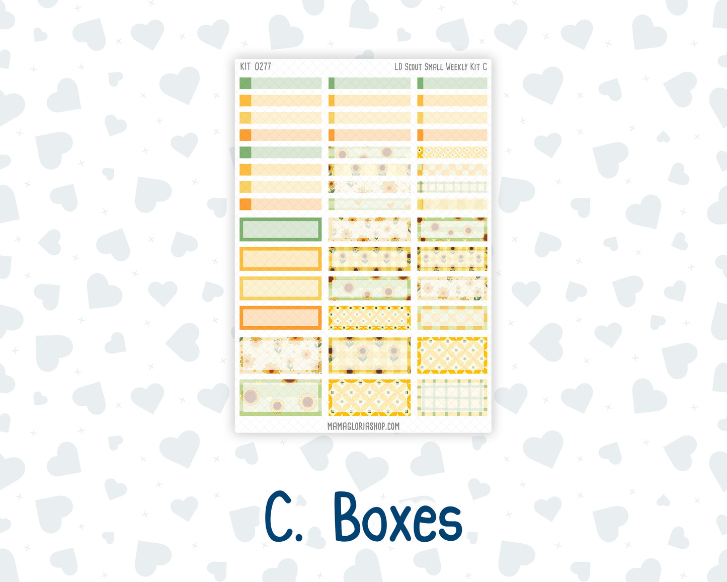 Kit 0277 - Laurel Denise The Scout Planner Small - Weekly Kit - August - Sunflower Drama Club