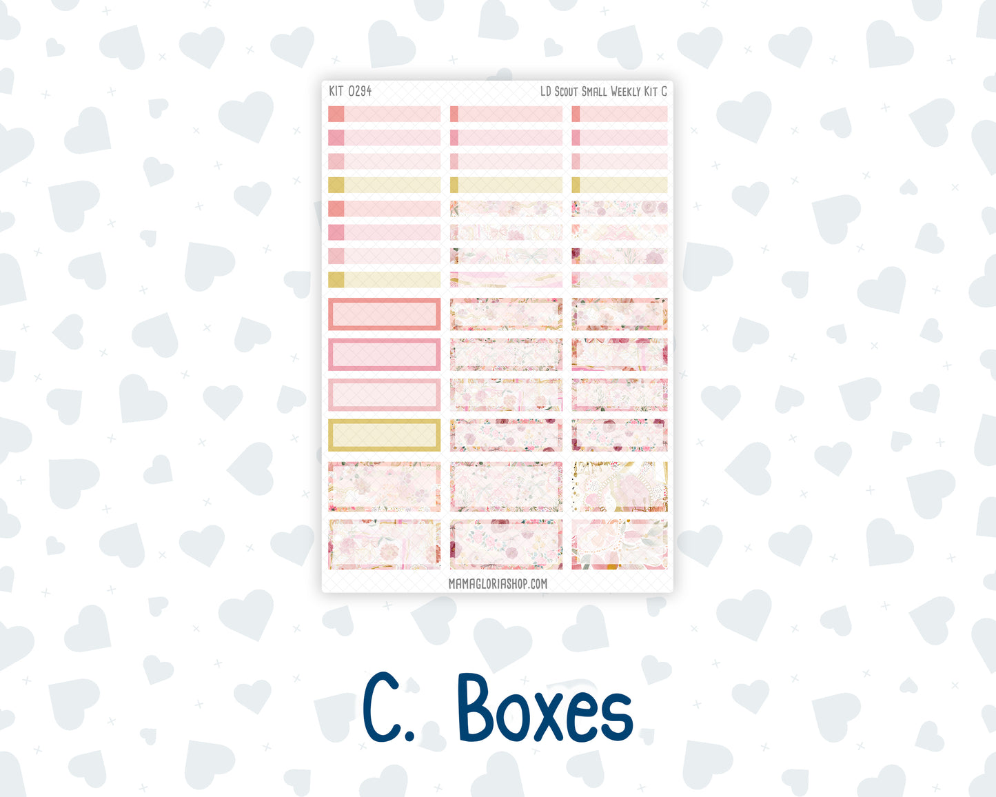 Kit 0294 - Laurel Denise The Scout Planner Small - Weekly Kit - September - Rosy Reveria