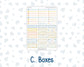 Kit 0265 - Laurel Denise The Scout Planner Small - Weekly Kit - May - Honeybee Sky