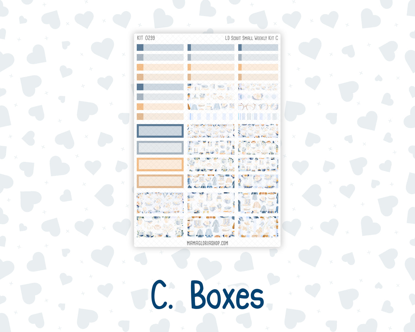 Kit 0299 - Laurel Denise The Scout Planner Small - Weekly Kit - October - Book Nook
