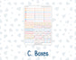 Kit 0270 - Laurel Denise The Scout Planner Small - Weekly Kit - June - Beachside Bliss