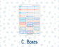 Kit 0268 - Laurel Denise The Scout Planner Small - Weekly Kit - June - Sea Sweeties