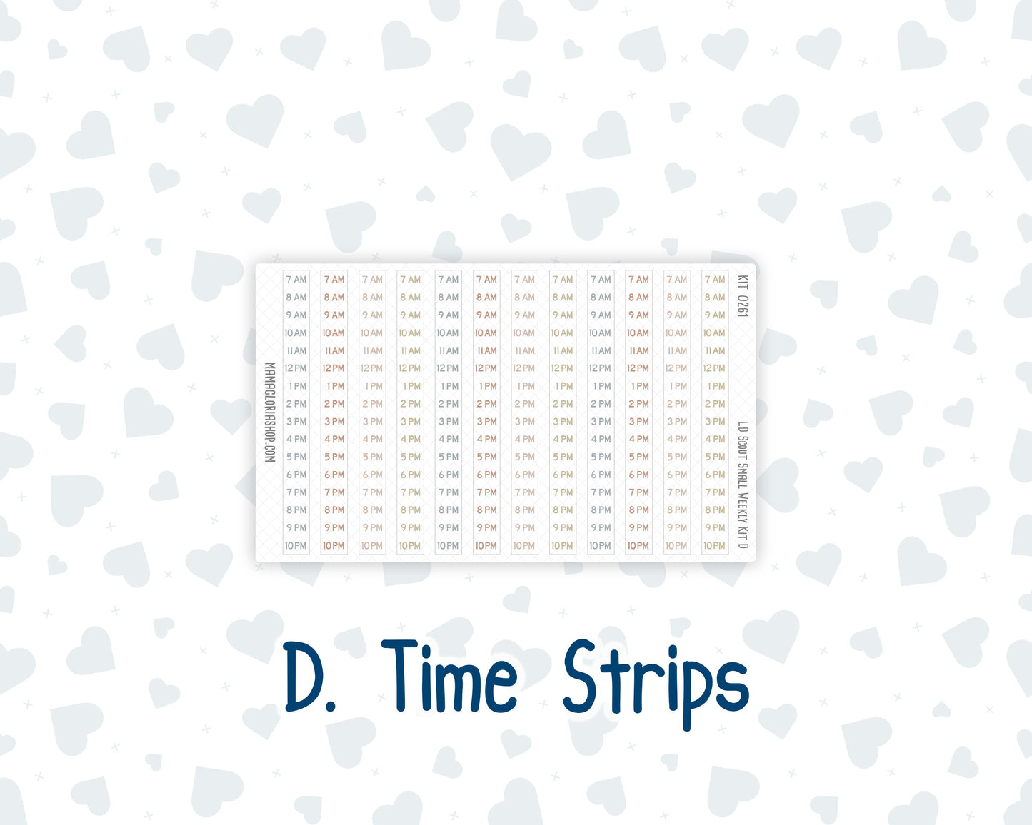 Kit 0261 - Laurel Denise The Scout Planner Small - Weekly Kit - April - Llama Spring