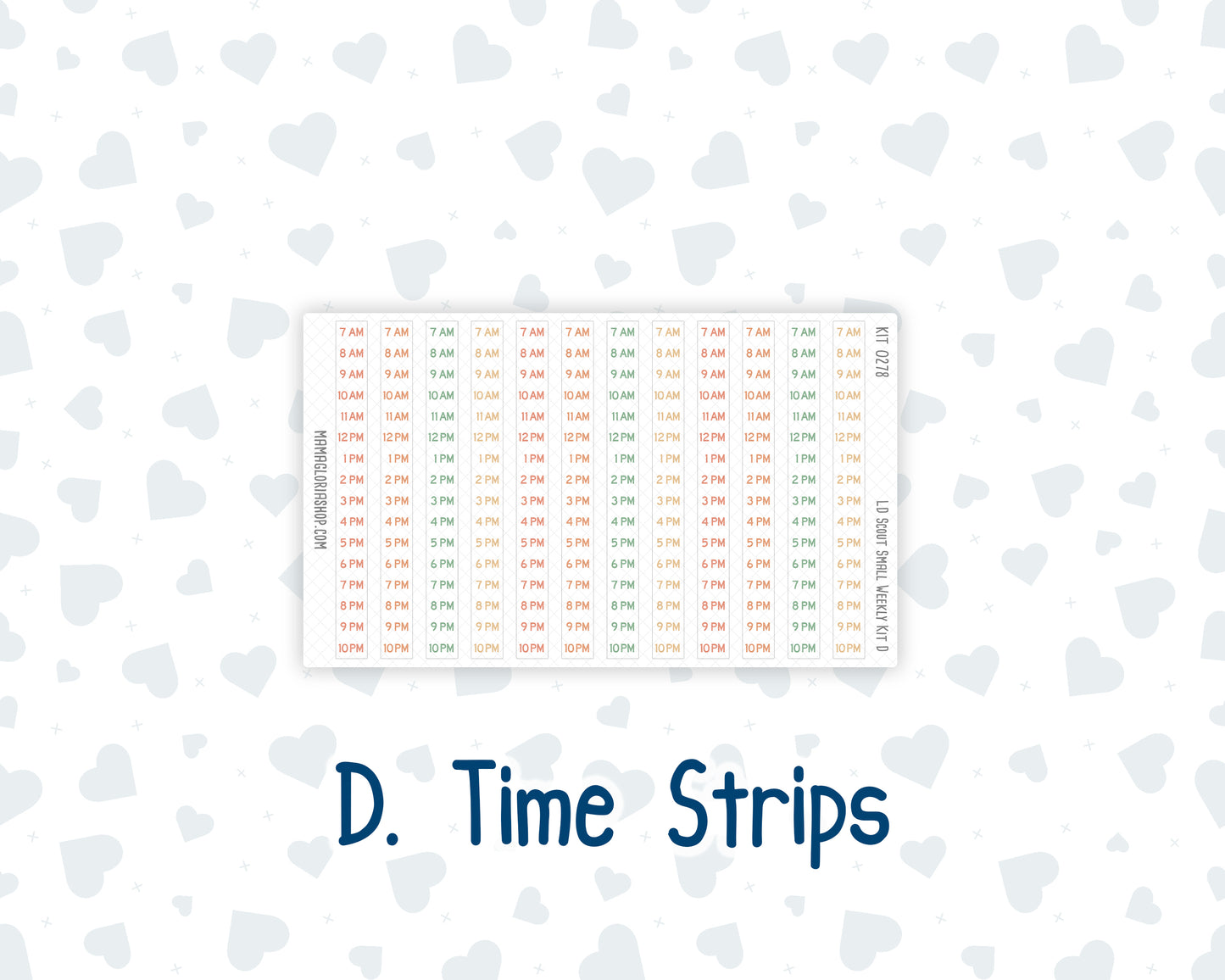 Kit 0278 - Laurel Denise The Scout Planner Small - Weekly Kit - August - Oops, All Peaches