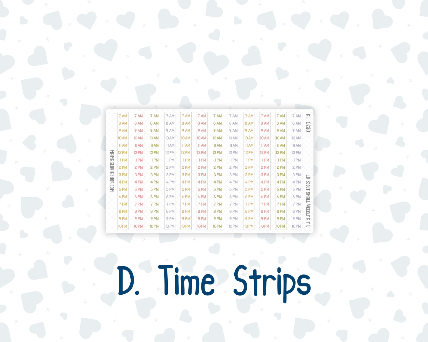 Kit 0280 - Laurel Denise The Scout Planner Small - Weekly Kit - Half Past Six In August