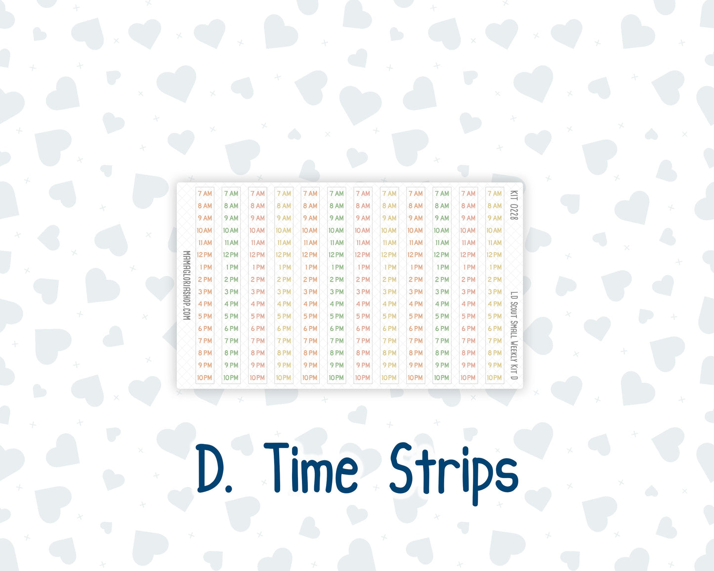 Kit 0228 - Laurel Denise The Scout Planner Small - Weekly Kit - August - Just Peachy