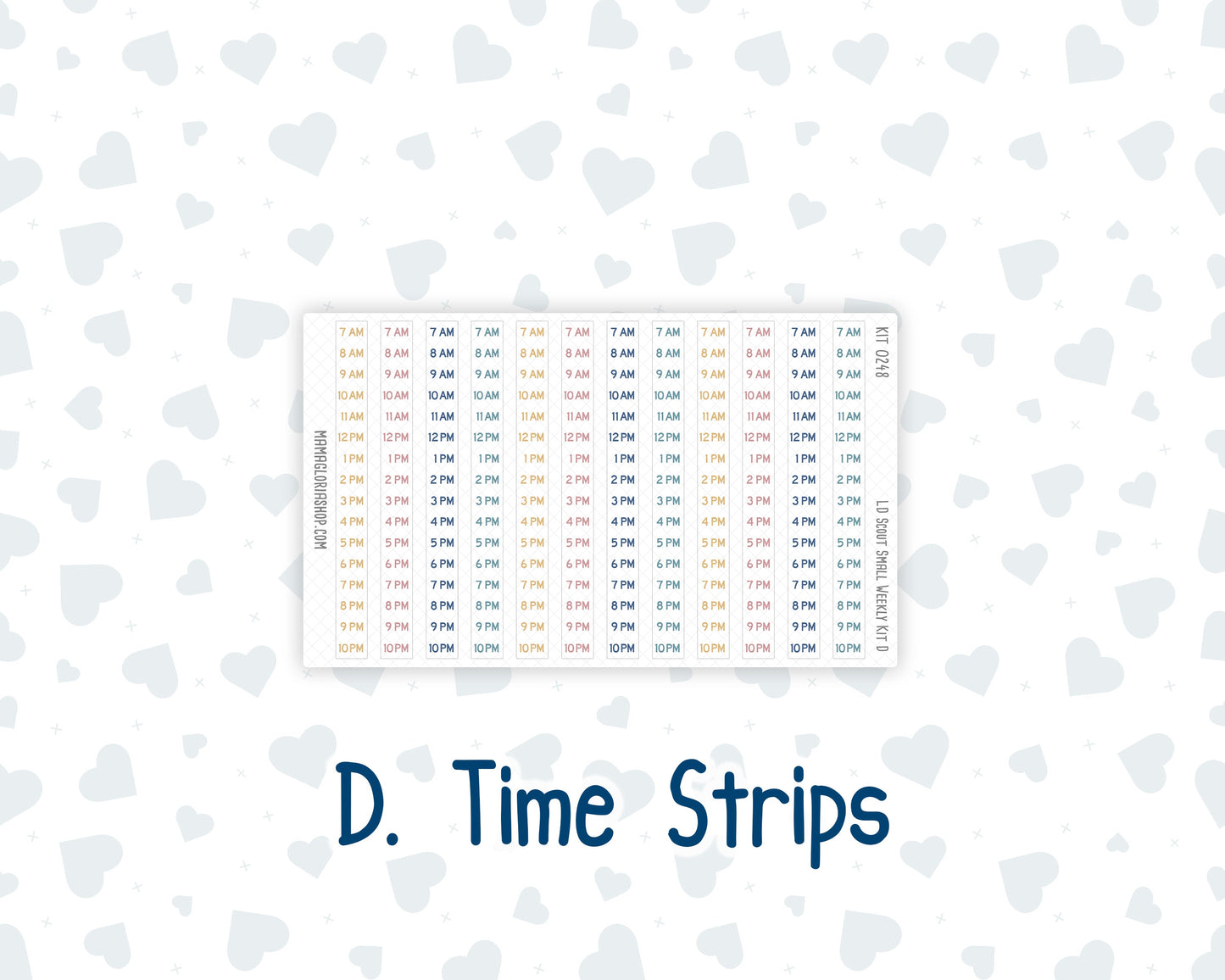 Kit 0248 - Laurel Denise The Scout Planner Small - Weekly Kit - January - Midnight Countdown