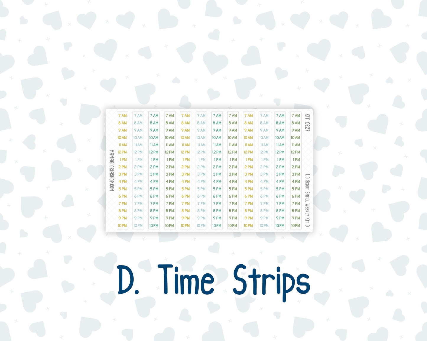 Kit 0227 - Laurel Denise The Scout Planner Small - Weekly Kit - July - Lemon Grove