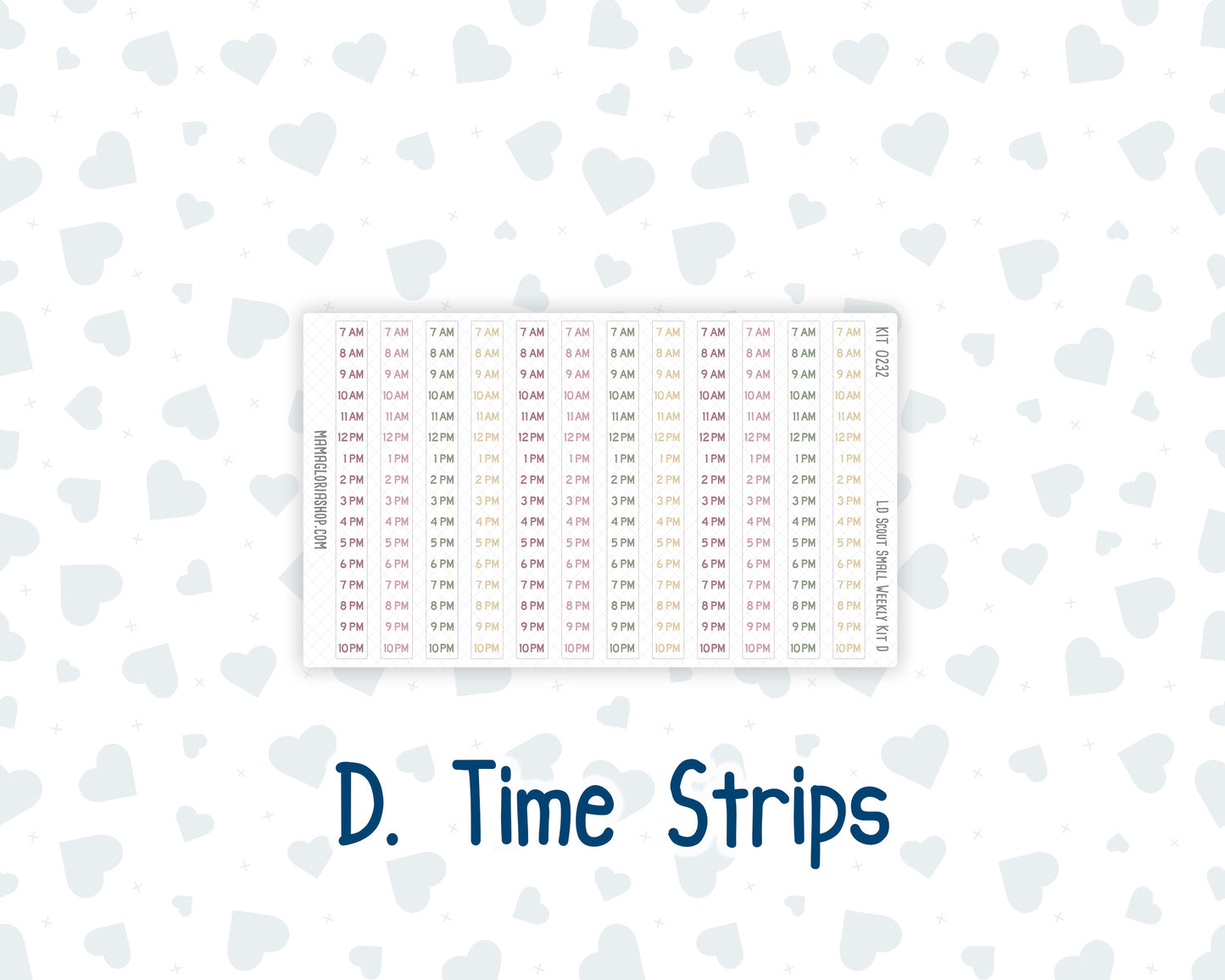 Kit 0232 - Laurel Denise The Scout Planner Small - Weekly Kit - September - Heirloom Garden