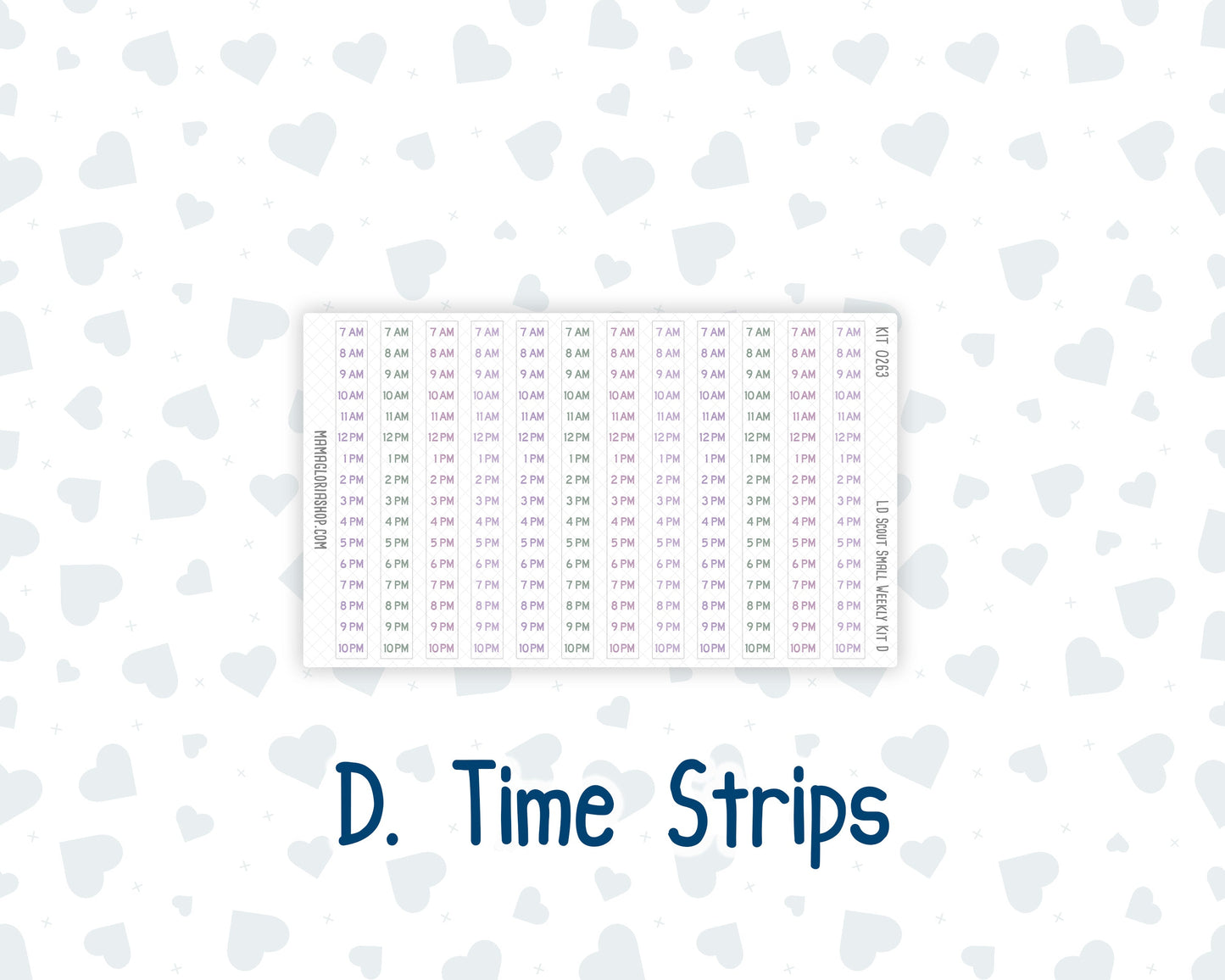 Kit 0263 - Laurel Denise The Scout Planner Small - Weekly Kit - April - Lavender Drift