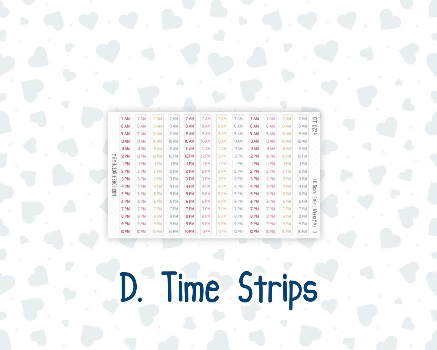 Kit 0254 - Laurel Denise The Scout Planner Small - Weekly Kit - February - Valentine Village