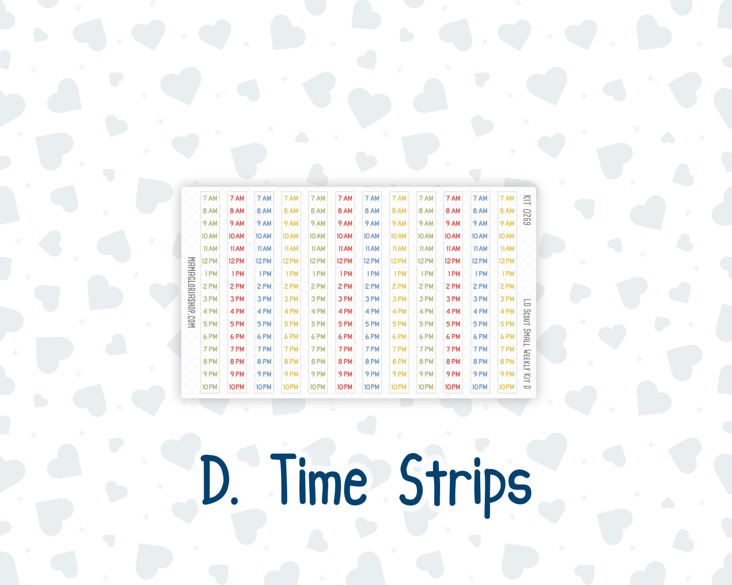 Kit 0269 - Laurel Denise The Scout Planner Small - Weekly Kit - June - Dolce Mare