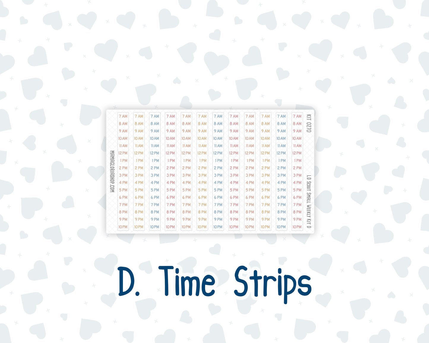 Kit 0270 - Laurel Denise The Scout Planner Small - Weekly Kit - June - Beachside Bliss