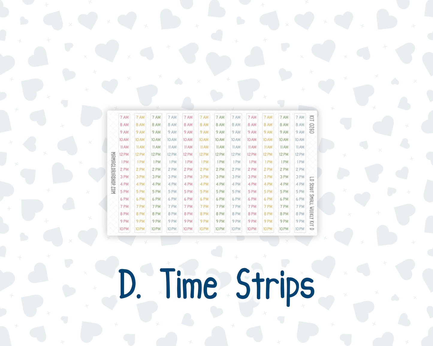 Kit 0260 - Laurel Denise The Scout Planner Small - Weekly Kit - April - Pastel Egg Hunt