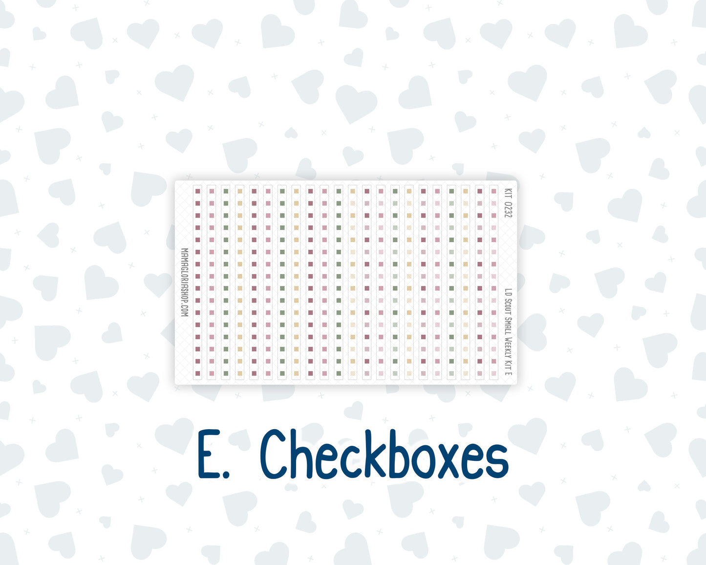 Kit 0232 - Laurel Denise The Scout Planner Small - Weekly Kit - September - Heirloom Garden