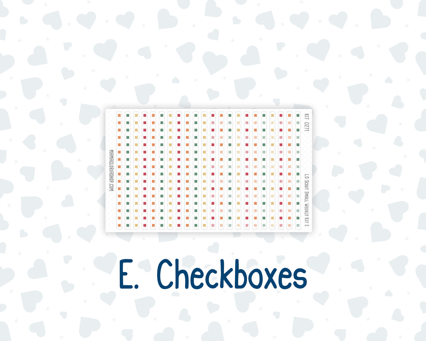 Kit 0271 - Laurel Denise The Scout Planner Small - Weekly Kit - June - Strawberry Shore