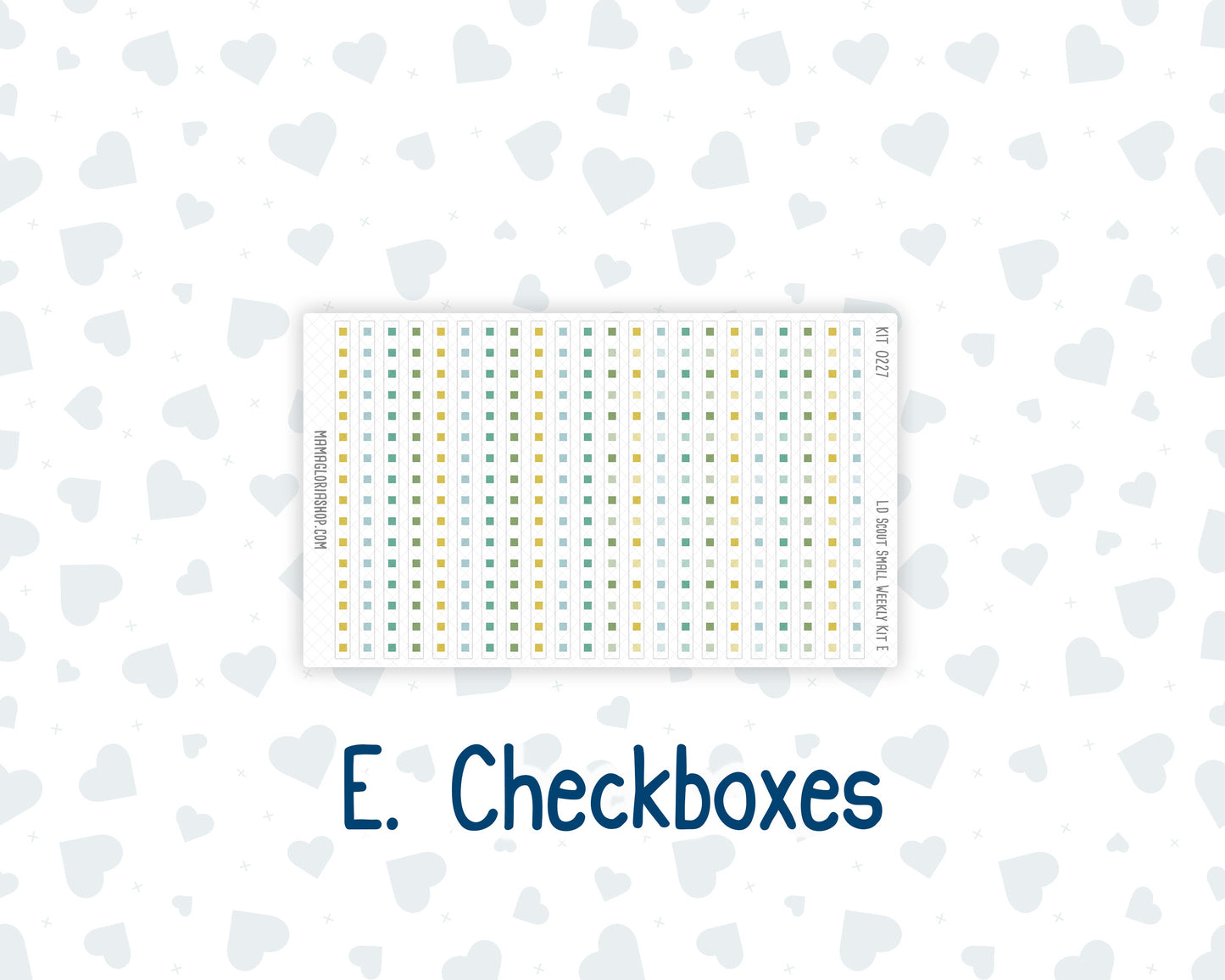 Kit 0227 - Laurel Denise The Scout Planner Small - Weekly Kit - July - Lemon Grove