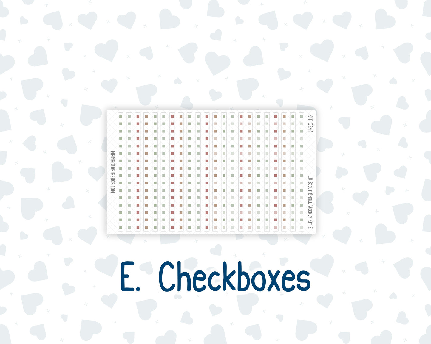 Kit 0244 - Laurel Denise The Scout Planner Small - Weekly Kit - December - Santas Village