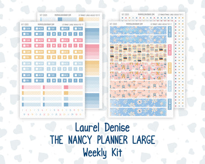 Kit 0305 - Laurel Denise The Nancy Planner Large - Weekly Kit - December - Sugarplum Parade