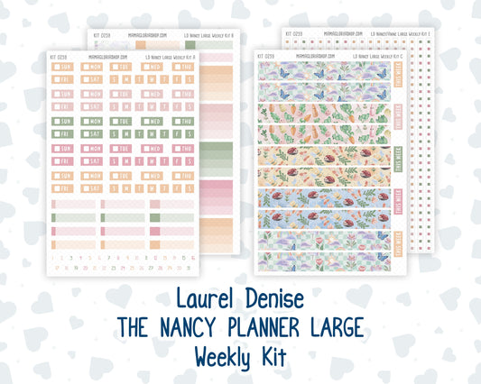 Kit 0259 - Laurel Denise The Nancy Planner Large - Weekly Kit - March - Spring Garden Chores