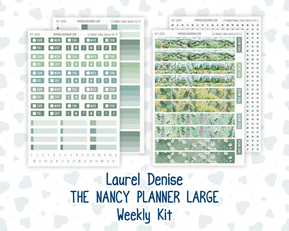 Kit 0264 - Laurel Denise The Nancy Planner Large - Weekly Kit - May - Spring Walk