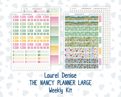 Kit 0267 - Laurel Denise The Nancy Planner Large - Weekly Kit - May - Flowers For Mama