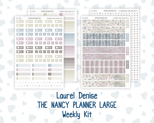 Kit 0250 - Laurel Denise The Nancy Planner Large - Weekly Kit - Quiet January