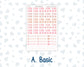 Kit 0297 - Laurel Denise The Nancy Planner Large - Weekly Kit - October - Pink Spell