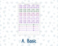Kit 0263 - Laurel Denise The Nancy Planner Large - Weekly Kit - April - Lavender Drift