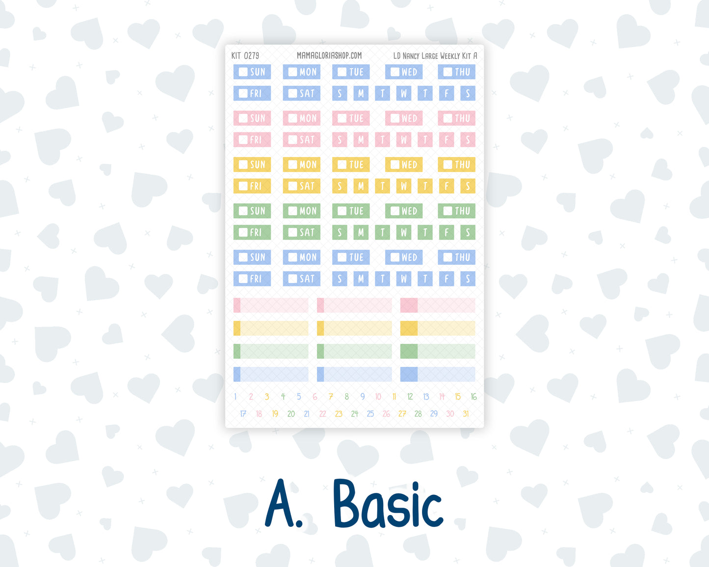 Kit 0279 - Laurel Denise The Nancy Planner Large - Weekly Kit - August - Not Ready For School