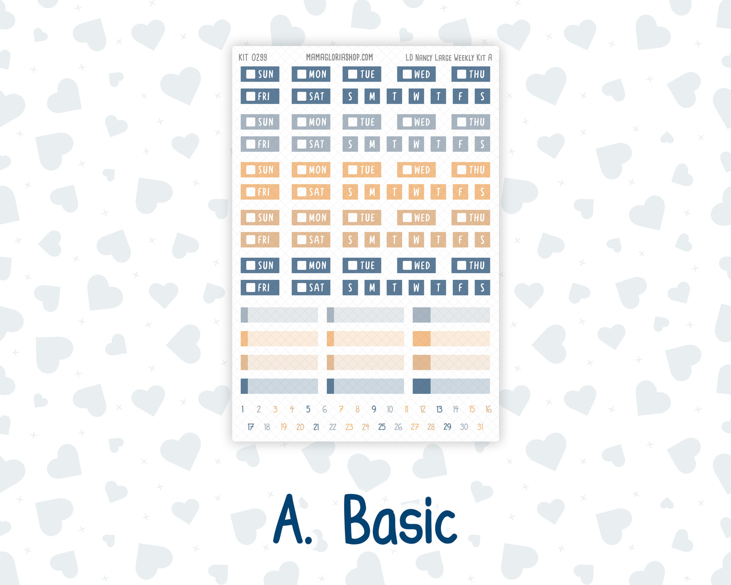 Kit 0299 - Laurel Denise The Nancy Planner Large - Weekly Kit - October - Book Nook