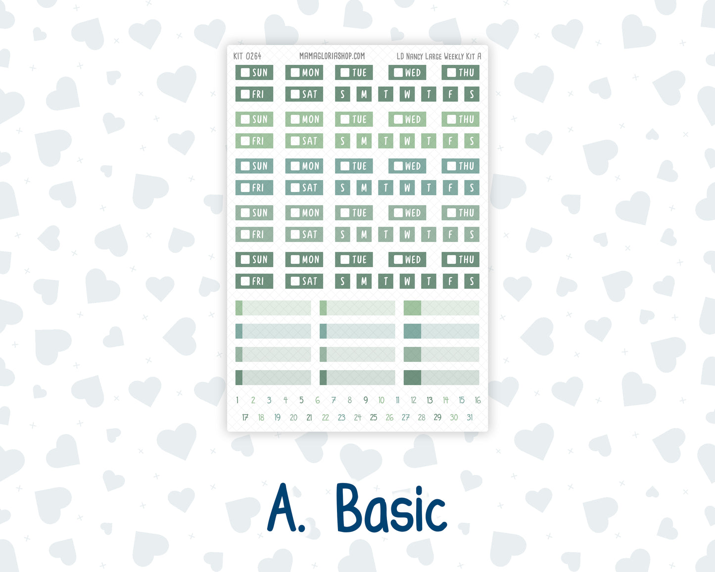 Kit 0264 - Laurel Denise The Nancy Planner Large - Weekly Kit - May - Spring Walk