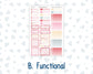 Kit 0254 - Laurel Denise The Nancy Planner Large - Weekly Kit - February - Valentine Village