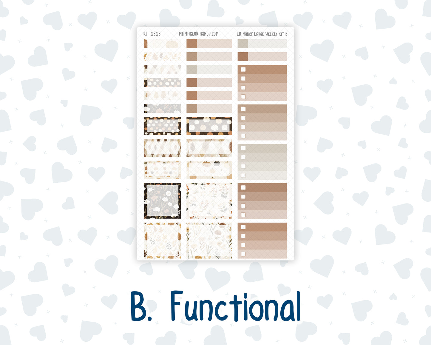 Kit 0303 - Laurel Denise The Nancy Planner Large - Weekly Kit - November - Into The Woods