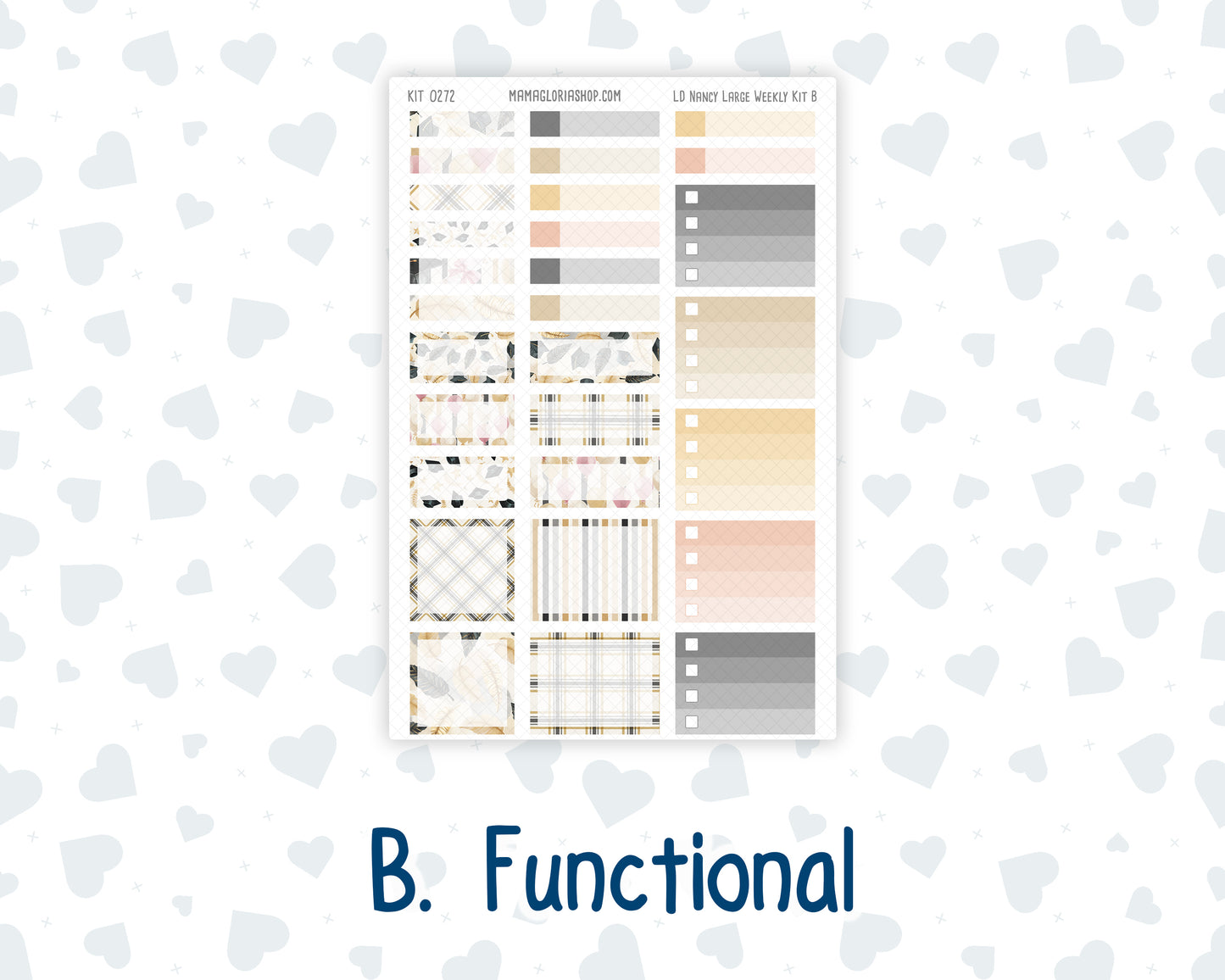 Kit 0272 - Laurel Denise The Nancy Planner Large - Weekly Kit - May - Graduation