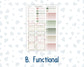 Kit 0257 - Laurel Denise The Nancy Planner Large - Weekly Kit - March - Blush Garden