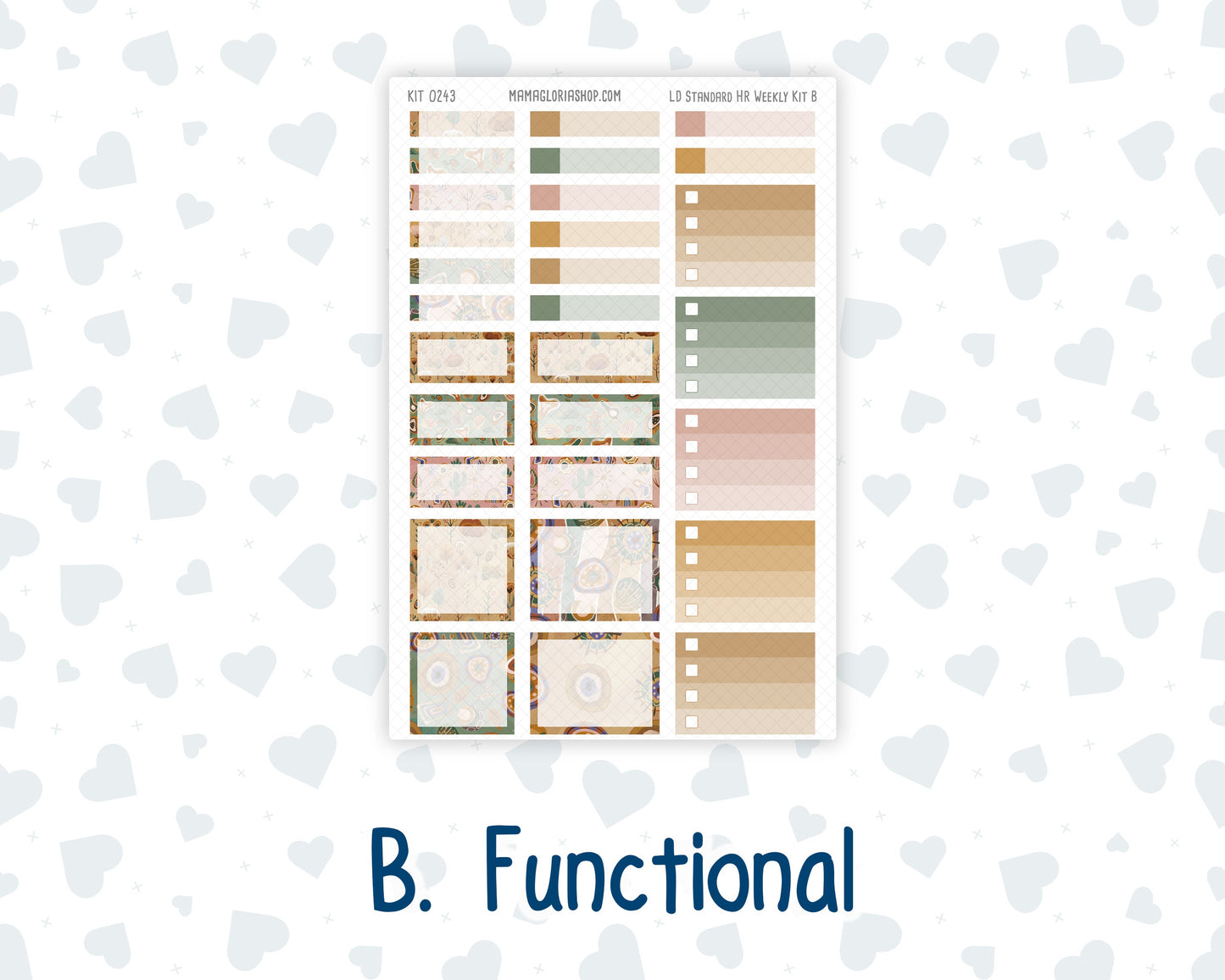 Kit 0243 - Laurel Denise Standard - Horizontal - Weekly Kit - November - Boho Autumn