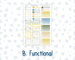 Kit 0274 - Laurel Denise The Nancy Planner Large - Weekly Kit - July - Sunny Lemon Shore