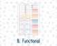 Kit 0270 - Laurel Denise The Nancy Planner Large - Weekly Kit - June - Beachside Bliss