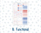 Kit 0273 - Laurel Denise The Nancy Planner Large - Weekly Kit - July - Americana In Bloom