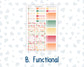 Kit 0271 - Laurel Denise The Nancy Planner Large - Weekly Kit - June - Strawberry Shore
