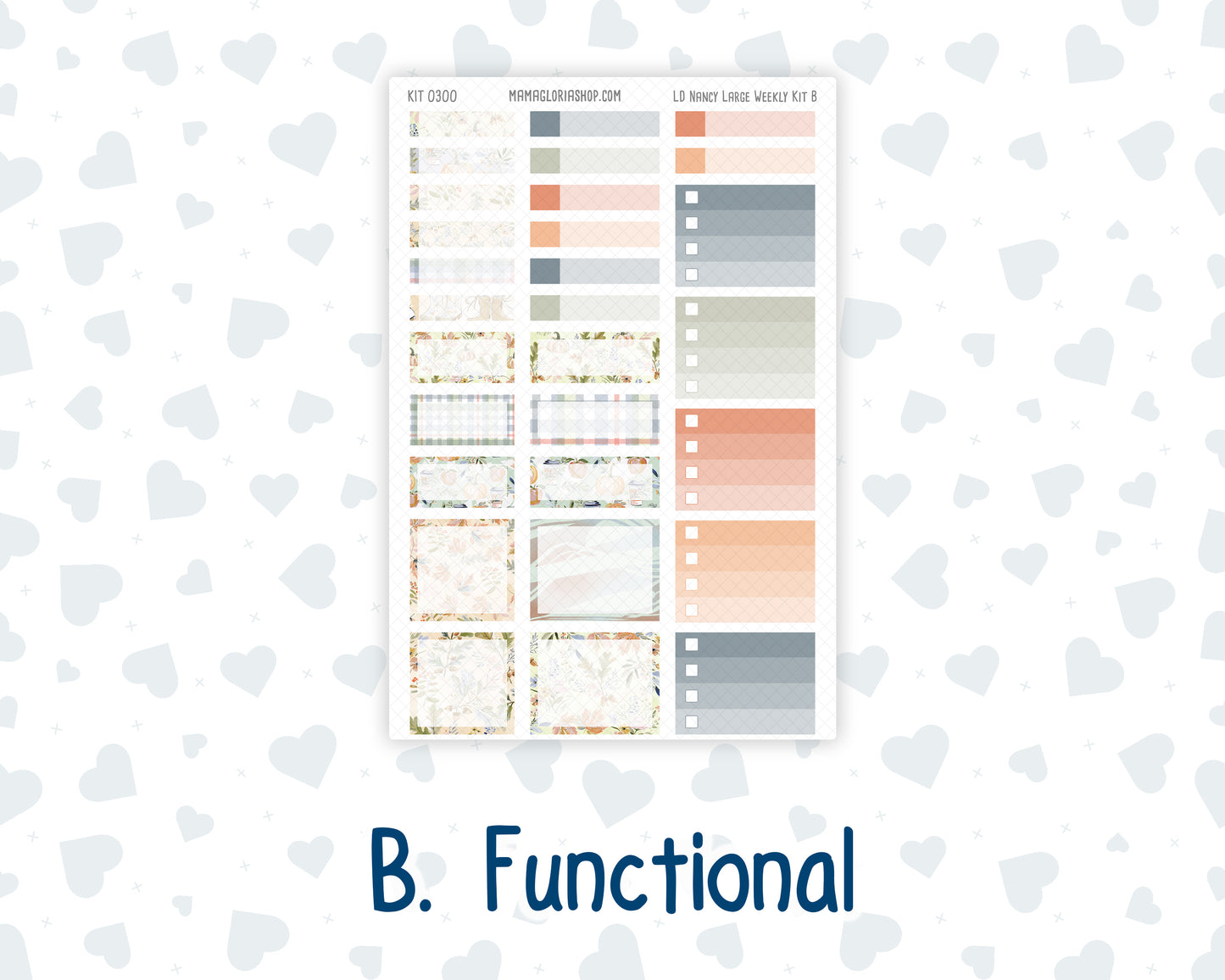 Kit 0300 - Laurel Denise The Nancy Planner Large - Weekly Kit - October - Autumn Stroll