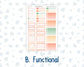 Kit 0278 - Laurel Denise The Nancy Planner Large - Weekly Kit - August - Oops, All Peaches